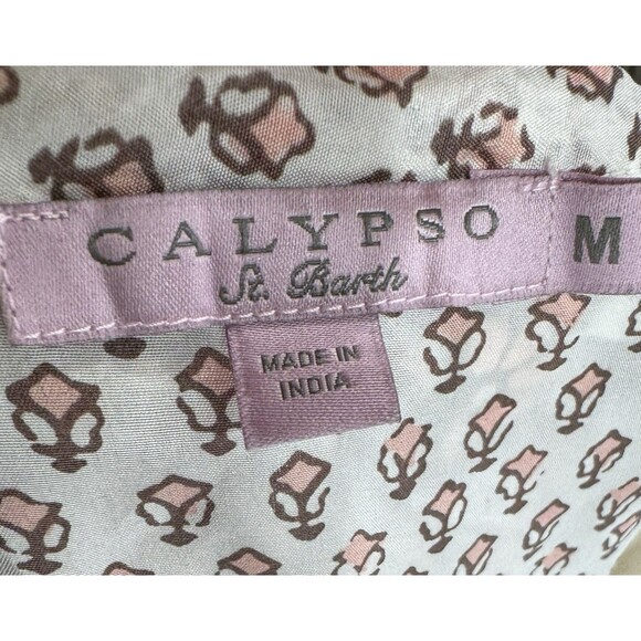 Calypso St Barth Sleeveless Silk Floral Tunic Top Size M - Picture 7 of 10